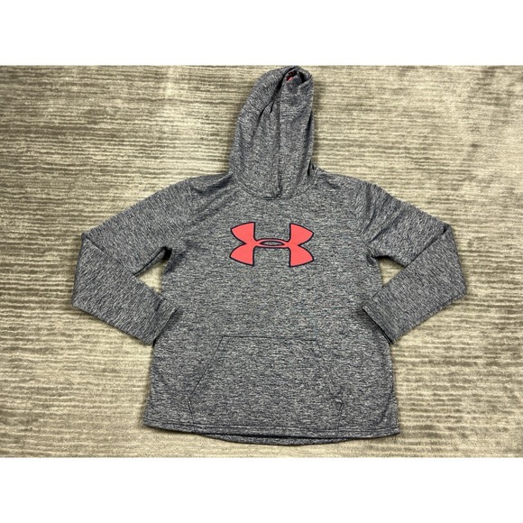 Under Armour Hoodie Womens Medium Gray Loose Long Sleeve Athletic - Picture 1 of 11